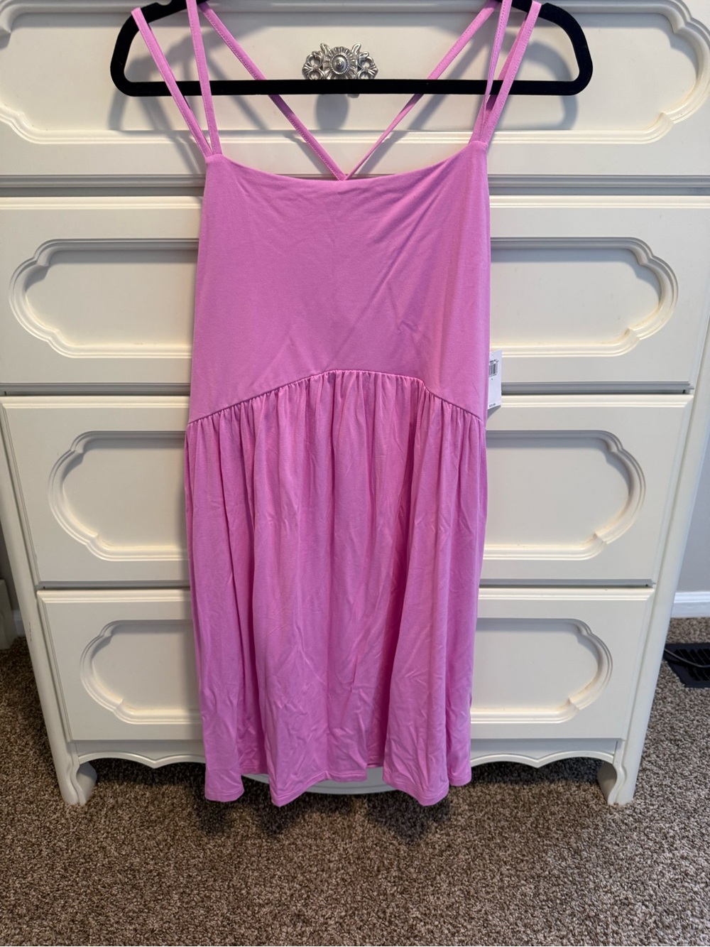 Old Navy Pink Strappy Mini Dress size large